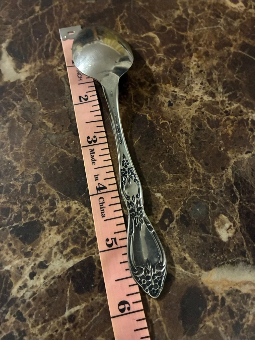 Oneida Huntington Floral-Handle Teaspoon Set of 4
